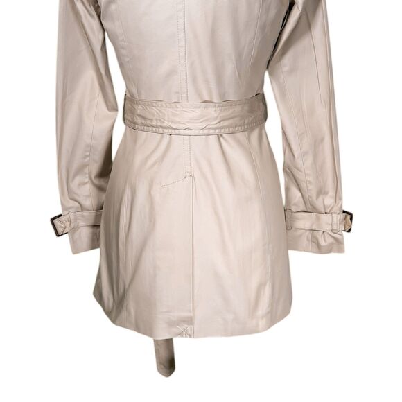 Banana Republic Beige Belted Trench Coat Button Double Breast Pockets Jacket S - Picture 8 of 11